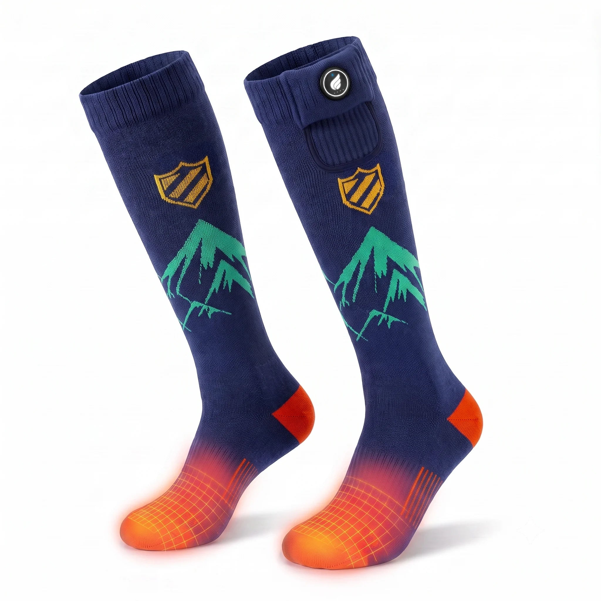 Chaussettes de ski chauffantes rembourrées – Confort en chaussures de ski 02