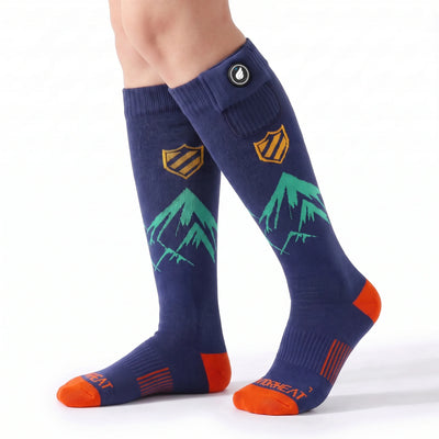 Chaussettes de ski chauffantes rembourrées – Confort en chaussures de ski 06