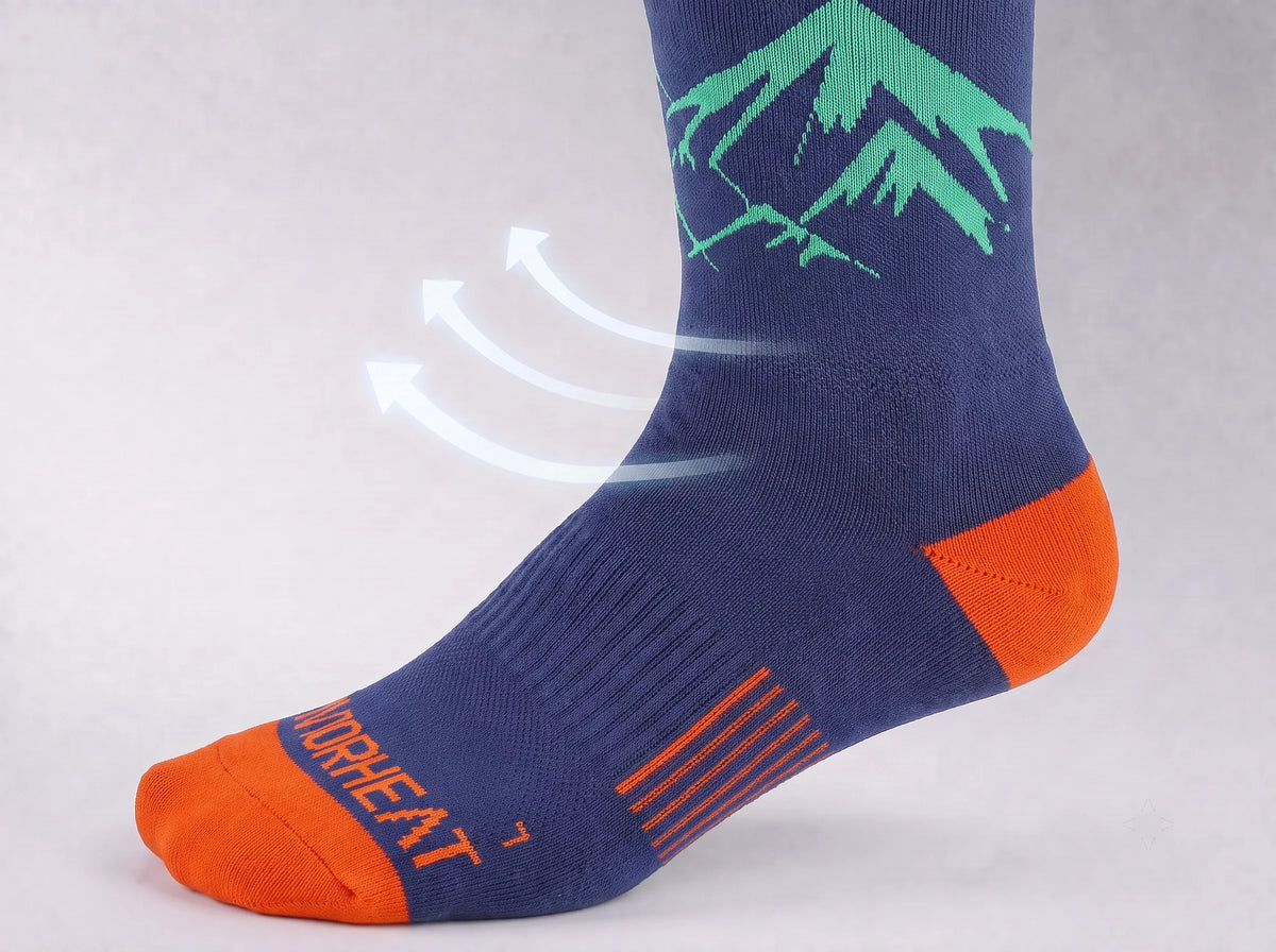 Confort respirant – chaussettes de ski chauffantes rembourrées Savior Heat