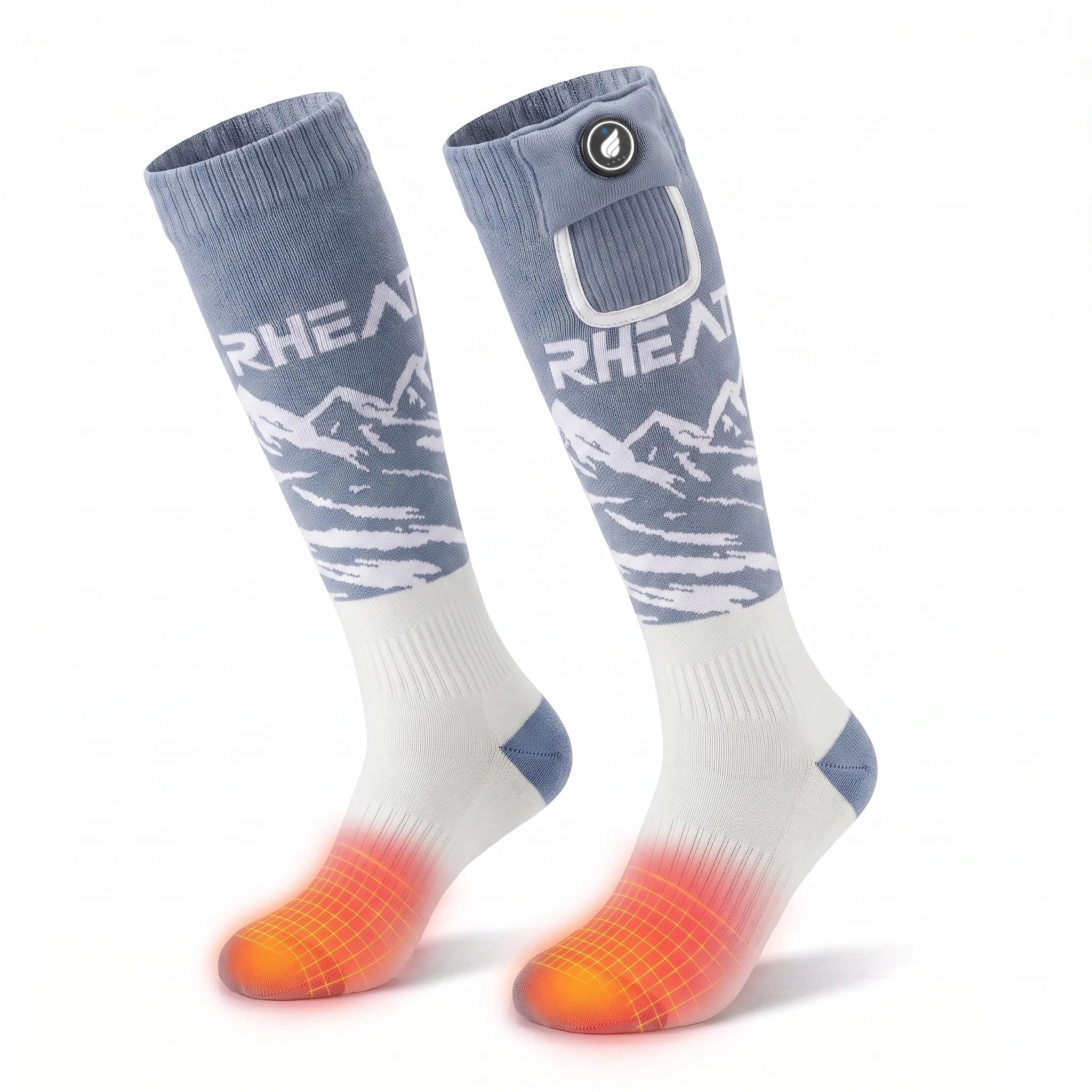 Chaussettes de ski chauffantes respirantes à évacuation de l’humidité 02