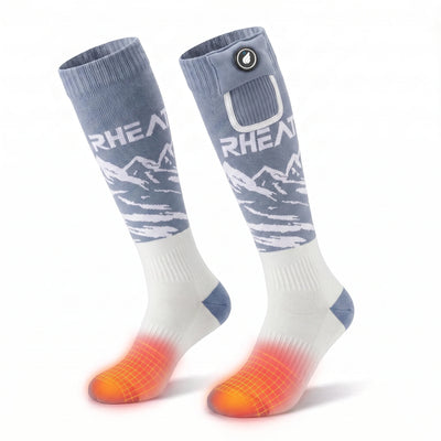 Chaussettes de ski chauffantes respirantes à évacuation de l’humidité 02