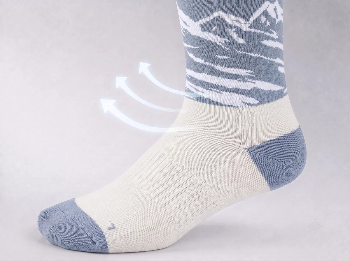 Confort respirant – chaussettes chauffantes Heat-Transfer avec soutien plantaire Savior Heat