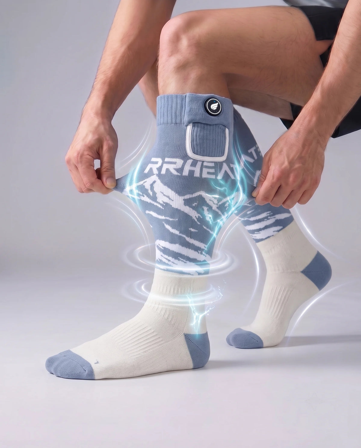 Maintien souple – chaussettes chauffantes Heat-Transfer avec soutien plantaire Savior Heat