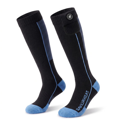 Chaussettes de ski chauffantes avec soutien de la voûte plantaire 01