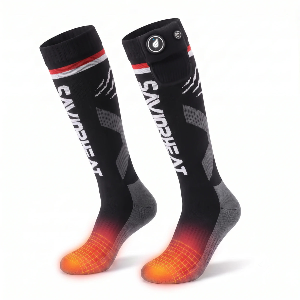 Chaussettes de ski chauffantes intelligentes à charge Magsnapic® 02