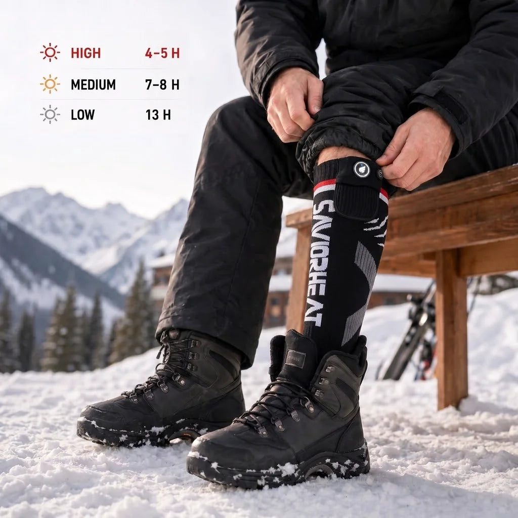 Lavables en machine – chaussettes de ski chauffantes MagSnapic? Savior Heat