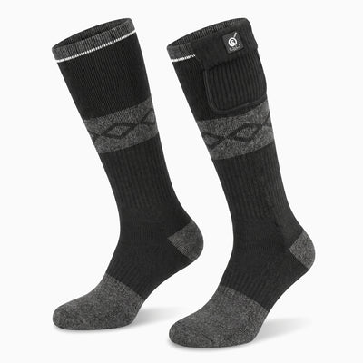 SS05B Chaussettes chauffantes Noir-Gris
