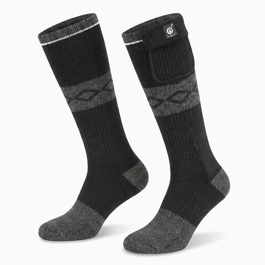 SS05B Chaussettes chauffantes Noir-Gris