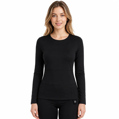 Haut thermique chauffant doux en mélange de laine pour femme 01