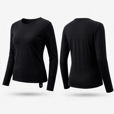 Haut thermique chauffant doux en mélange de laine pour femme 02