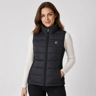 Gilet chauffant pour femme à côtés extensibles 01