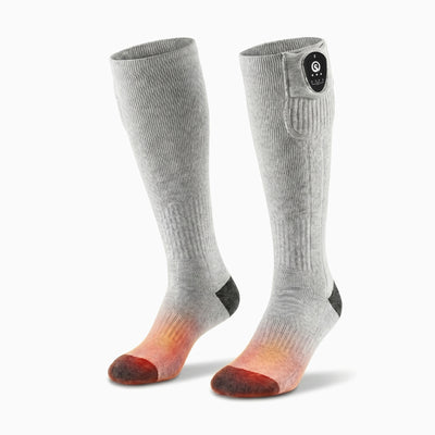 Avec contrôle APP Chaussettes chauffantes Gris/Noir
