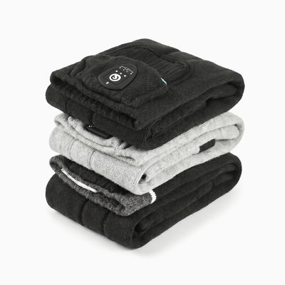 Avec contrôle APP Chaussettes chauffantes Gris/Noir