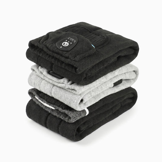 With APP control Heated socks Grey/Black 