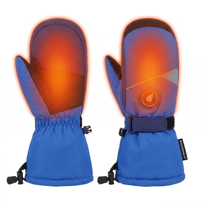 Heating zone coverage on Savior Heat Lightweight Kids Heated Ski Gloves