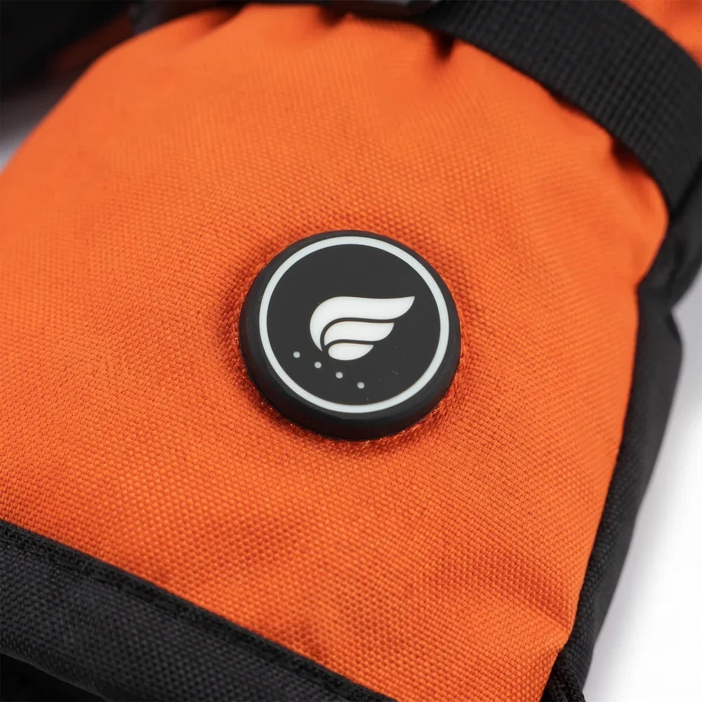 Savior Heat Heavy-Duty Heated Work Gloves - Hook-and-Loop Safety Orange additional product view