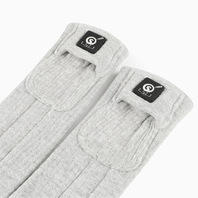 SS01G Chaussettes chauffantes coupe mi-haute gris