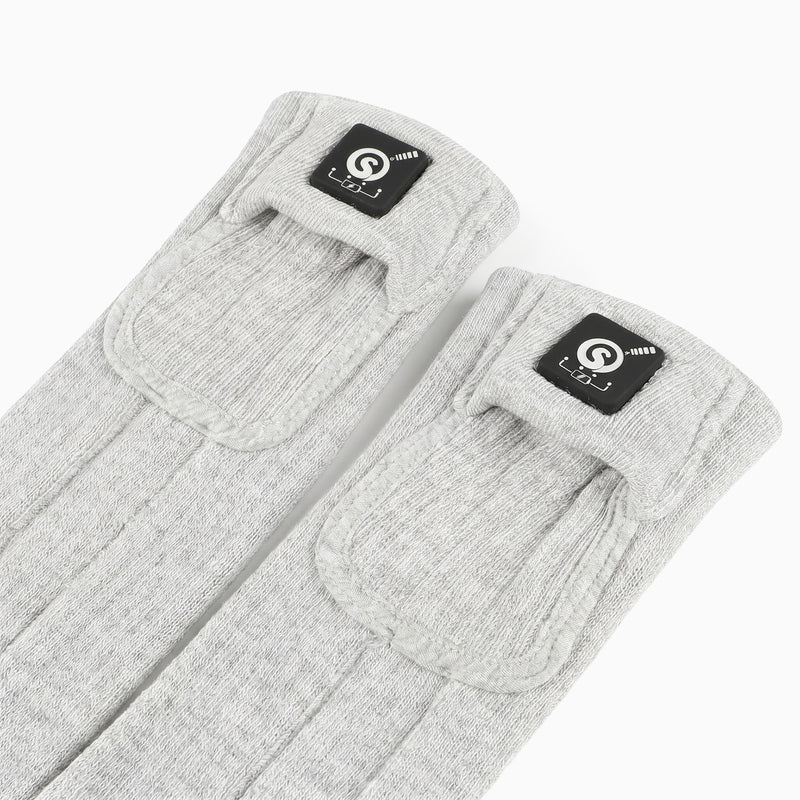 Load image into Gallery viewer, SS01G Gray Mid Cut Heated Socks
