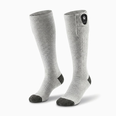 Avec contrôle APP Chaussettes chauffantes Gris/Noir
