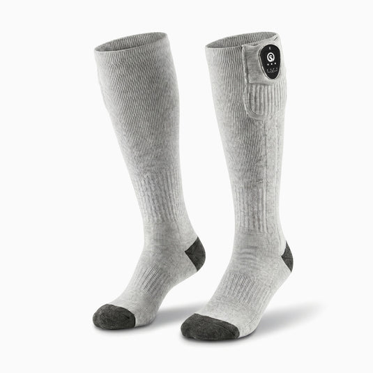 Avec contrôle APP Chaussettes chauffantes Gris/Noir