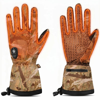 Heating zone coverage on Marsh Camo Hunting Gloves