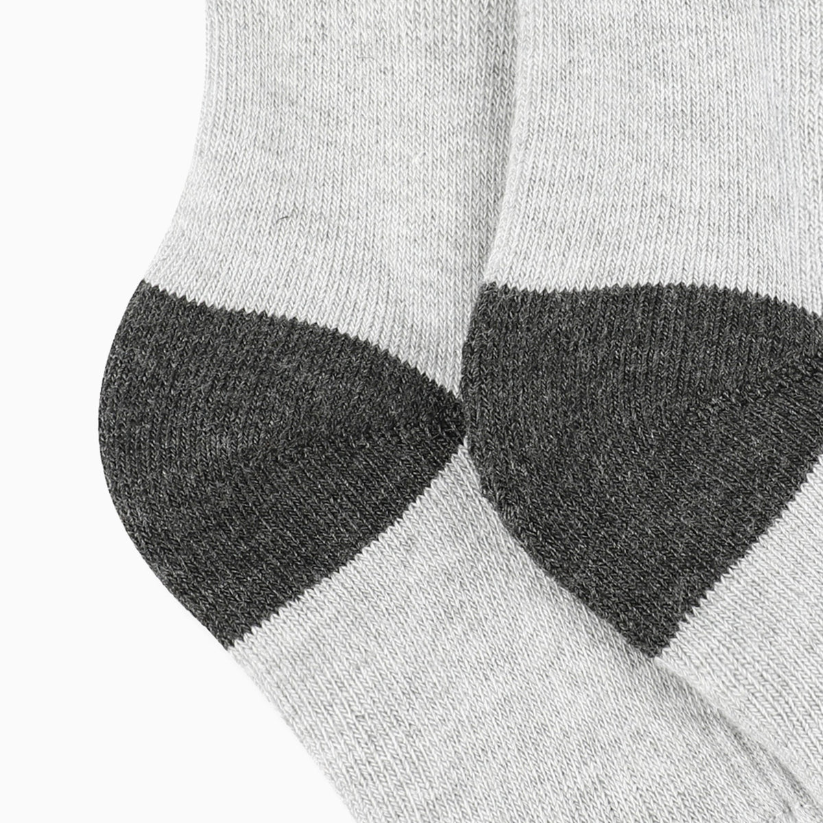 SS01G Chaussettes chauffantes coupe mi-haute gris