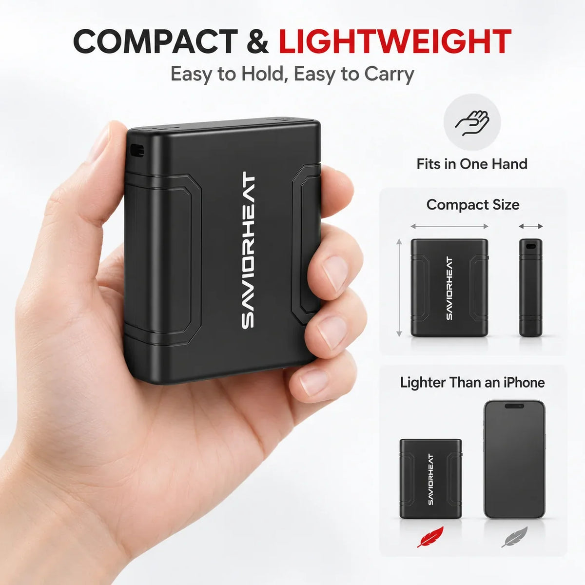 Batterie de rechange 6000mAh pour vêtements et gilets chauffants