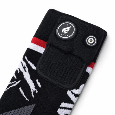 Savior Heat Magsnapic Charge Smart Heated Ski Socks featuring three-zone heating