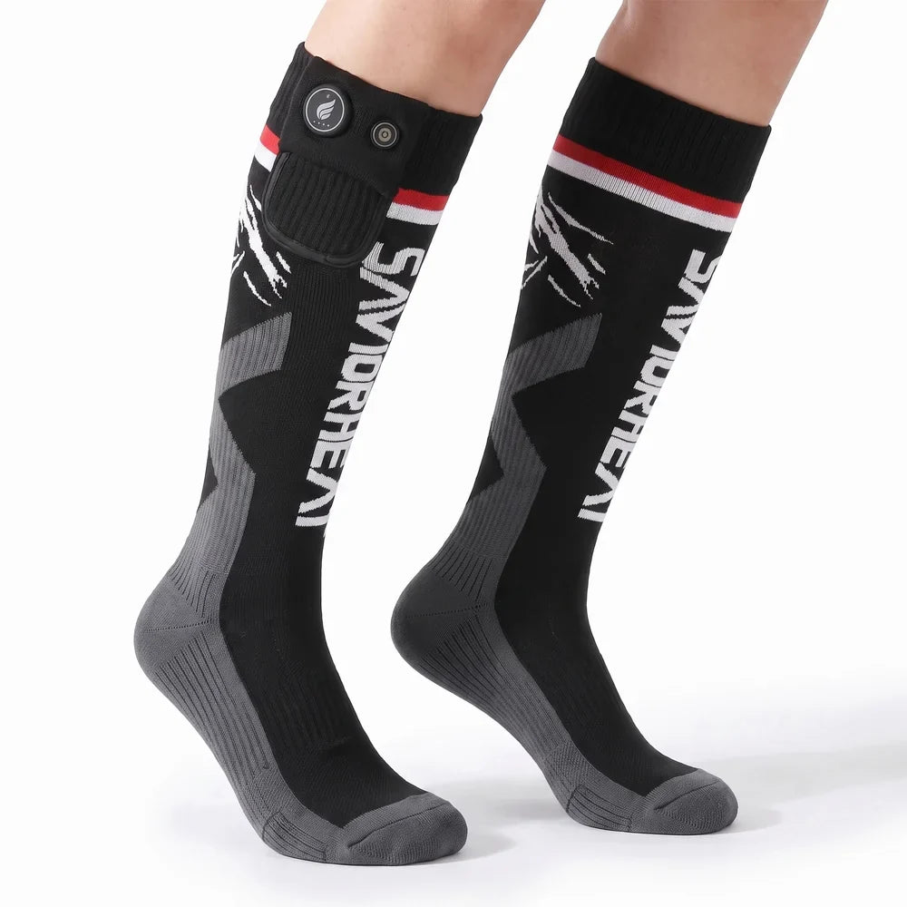 Savior Heat Magsnapic Charge Smart Heated Ski Socks delivering long-lasting warmth