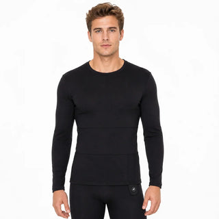 Savior Heat Men's Soft Wool-Blend Heated Base Layer Top main product view