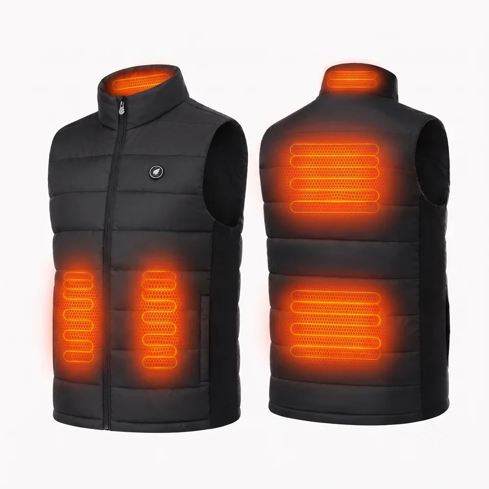 Savior Heat Men's Stretch-Side Heated Vest with Bluetooth app heat control