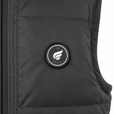 Savior Heat Men's Drawcord-Hem Heated Vest powered by rechargeable battery