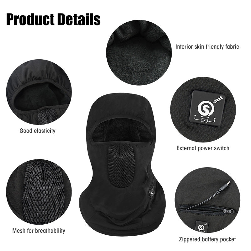 Load image into Gallery viewer, Savior Heated Ski Mask With Battery Electric Warm Hat Outdoor Sports Snowboard Neck Warmer
