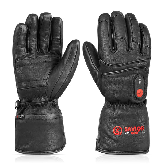 S06 Heated Leather Gloves