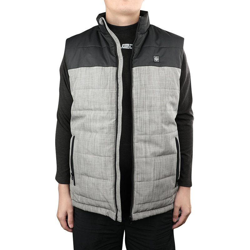 Load image into Gallery viewer, Men&#39;s heated vest autumn winter black gray
