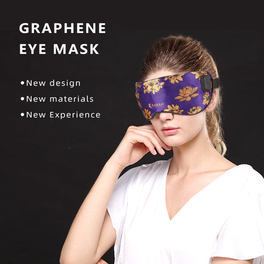 Vibration Heated Silk Massage Eye Mask