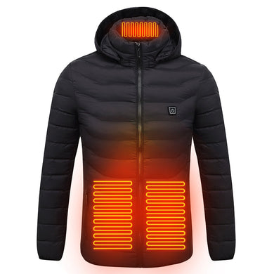 Veste thermique à capuche en coton Smart Heating pour