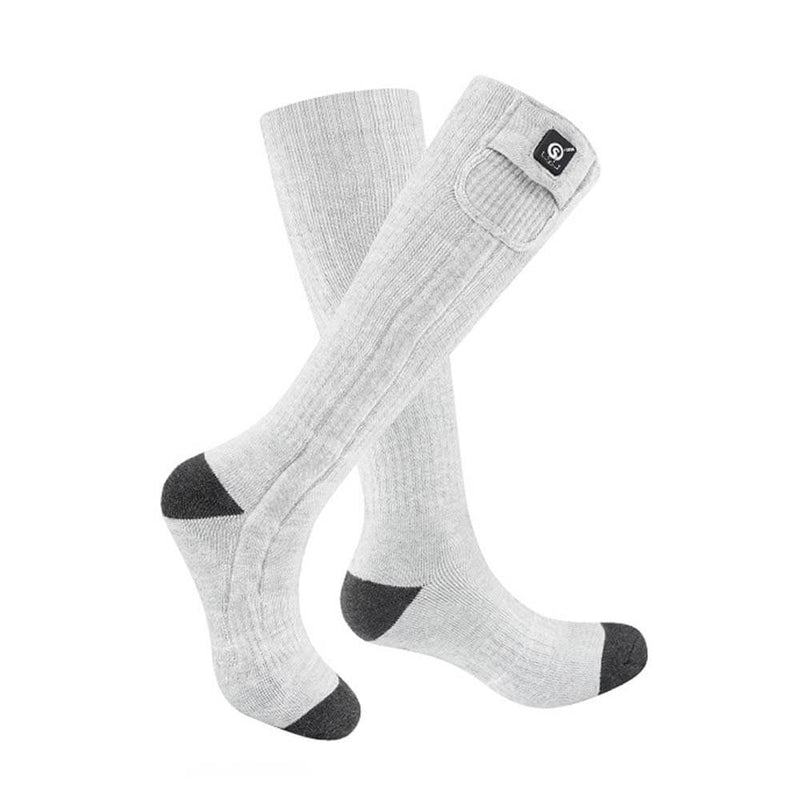 Load image into Gallery viewer, SS01G Gray Mid Cut Heated Socks
