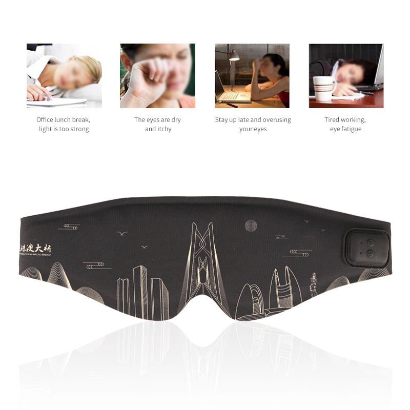 Load image into Gallery viewer, Vibration Massage Graphene Heating Eye Mask
