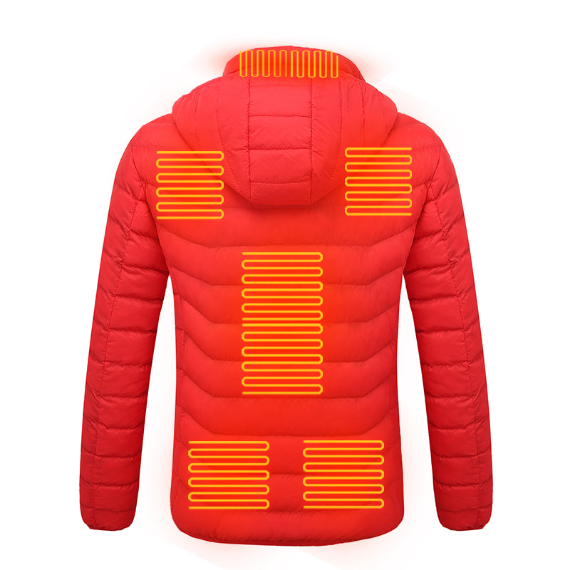 Chargez l&#39;image dans la visionneuse de la galerie, Veste thermique à capuche en coton Smart Heating pour femmes
