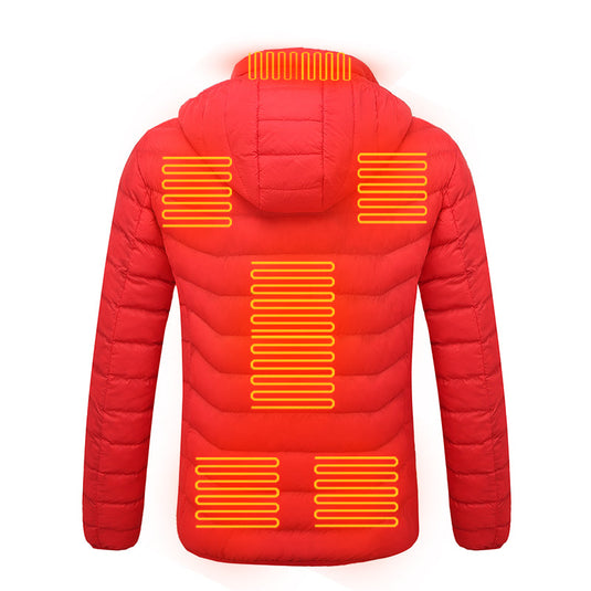 Veste thermique à capuche en coton Smart Heating pour femmes