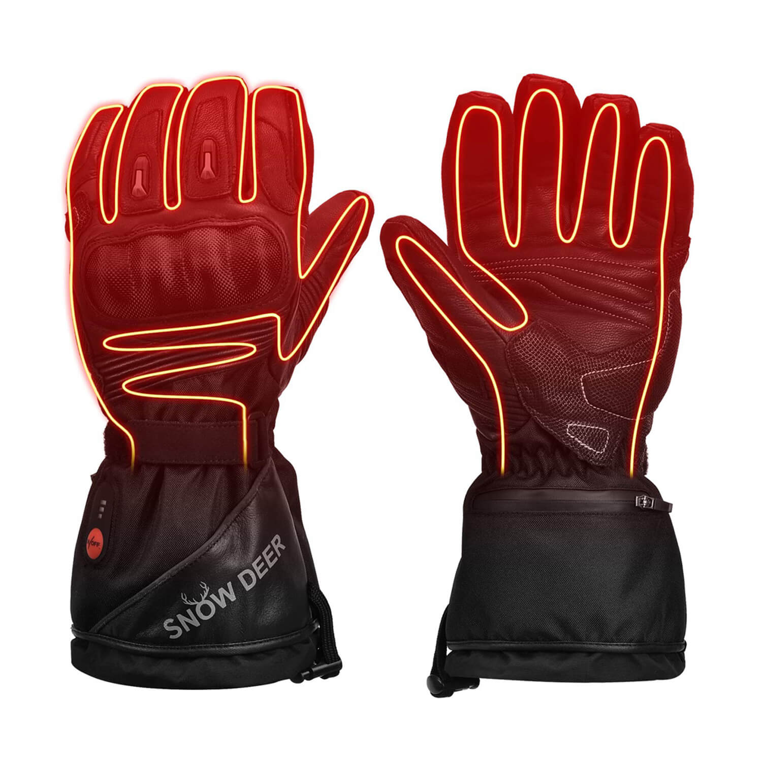 Gants Moto Chauffants Cuir - Performance & Securite