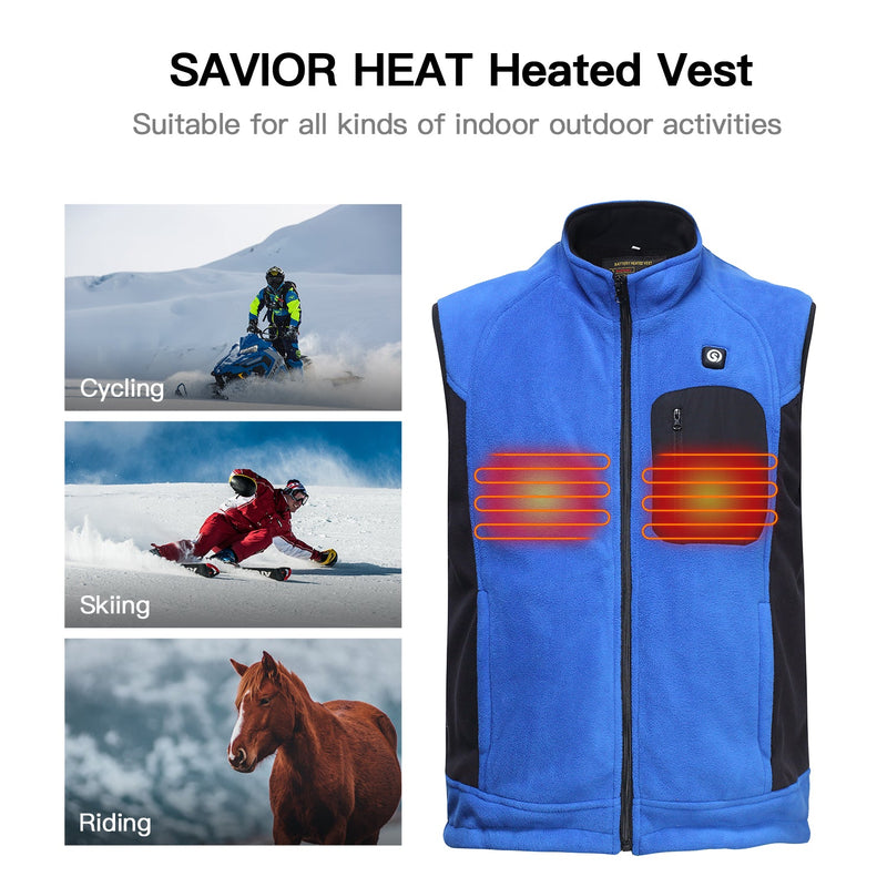 Load image into Gallery viewer, Men&#39;s Heated Fleece Vest
