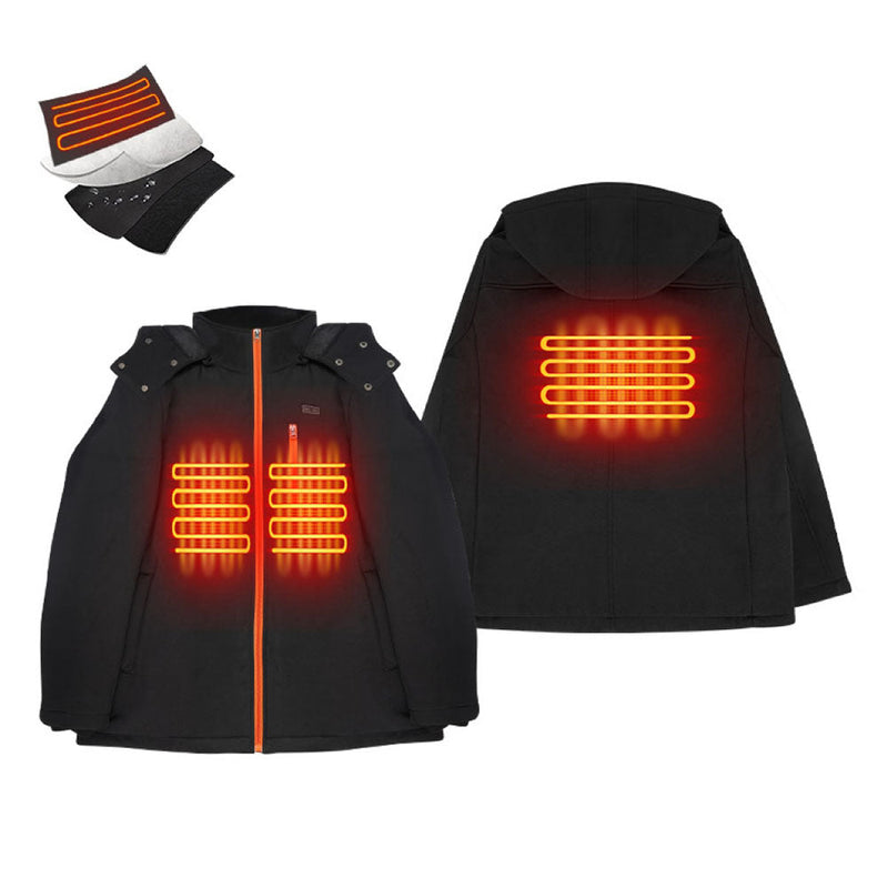 Load image into Gallery viewer, Men&#39;s Orange Zip Insulated Jacket
