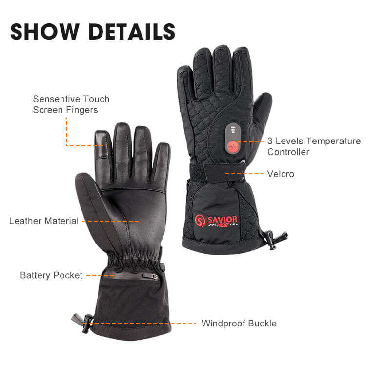 Load image into Gallery viewer, SHGS07 Crystal Heated Gloves
