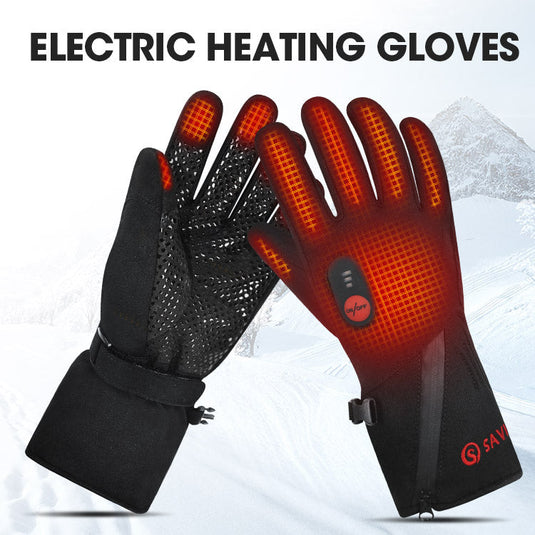 SAVIO Men's and women's insulated winter sports gloves with batteries