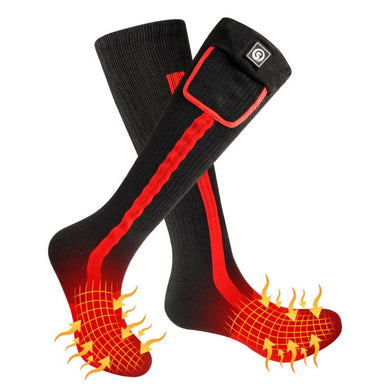 SS04R Chaussettes chauffantes Noir-Rouge