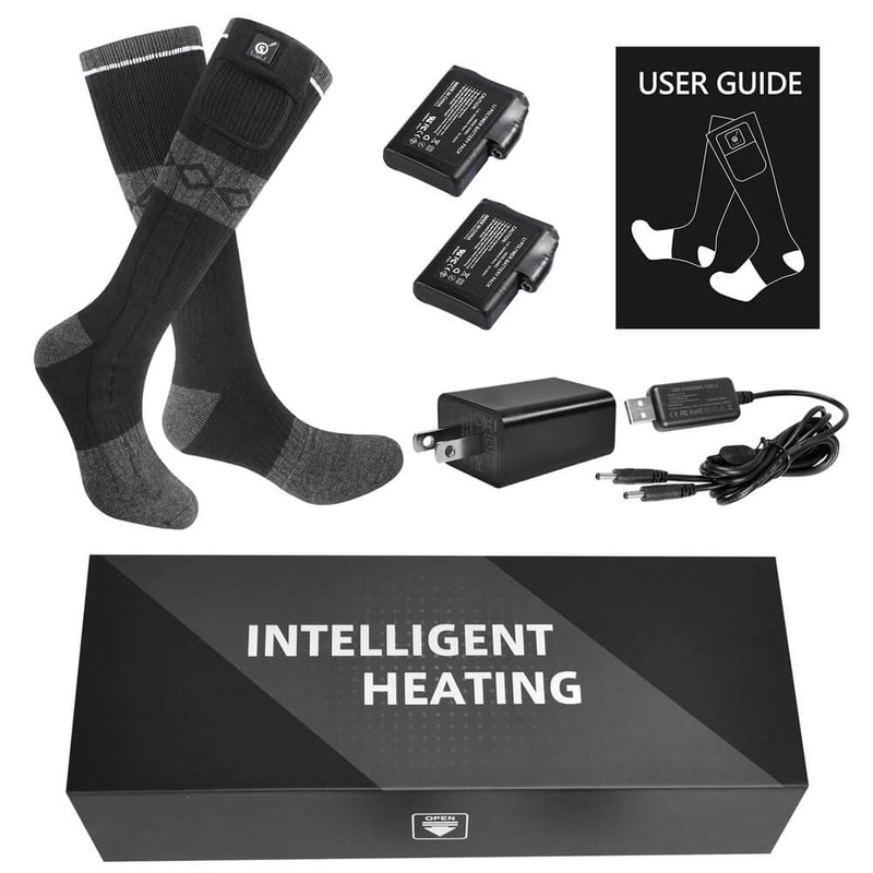 Load image into Gallery viewer, SS05B Heated socks Black-Grey
