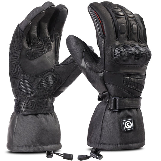 Savior Motocycle Heated Gloves Electric Rechargeable Battery Gloves for Motorcycle, Skiing SDW03